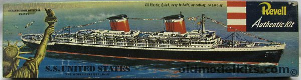 Revell 1/602 SS United States  Pre 'S' Kit, H312-198 plastic model kit